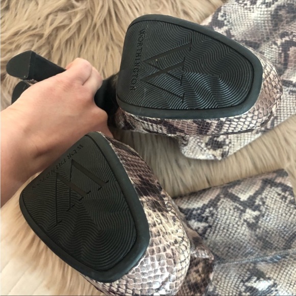 Worthington snake print Over the knee boots, NWOT - Picture 4 of 11